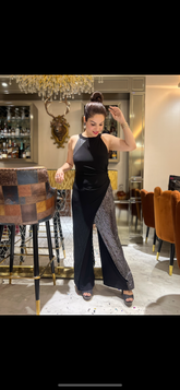 Black & Silver Jumpsuit